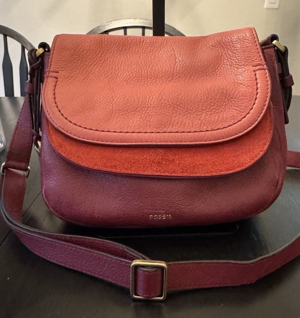 Fossil Peyton Double Flap Crossbody Bag